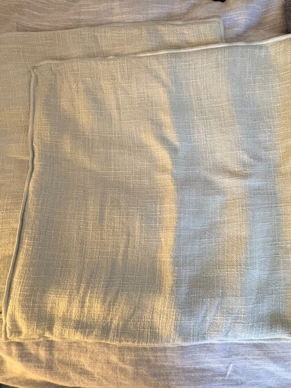 West Elm Classic Linen Pillow Covers in the Color Chambray 20x20"